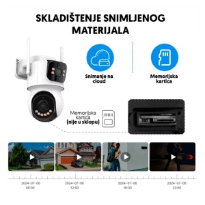 Solarna WiFi Kamera za Video Nadzor sa Dva Objektiva 4MP – AOV 24/7 Snimanje - Img 7