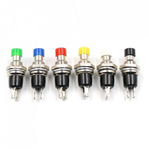 Taster za montažu na šasiju 0.5A 250V 7mm beli - Img 6