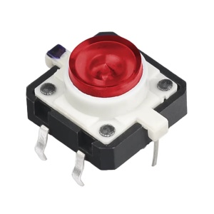 Taster za PCB montažu 12x12x7.3mm LED crveni
