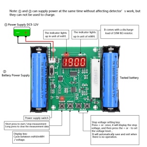 Tester Kapaciteta 18650 Litijumskih Baterija XH-M240 (mAh / mWh Merač) - Img 4
