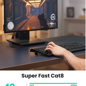 U/FTP kabl CAT8 2.0m crni - Img 3