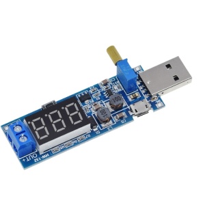 USB Podesivi DC-DC Buck-Boost Pretvarač Napona 1.2V-24V sa Displejom - Step-up/Step-down Modul - Img 2