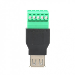 USB Ženski na Terminal Block Adapter 5-pin (Bez Lemljenja) - Vijčani Konektor sa Klemama - Img 2