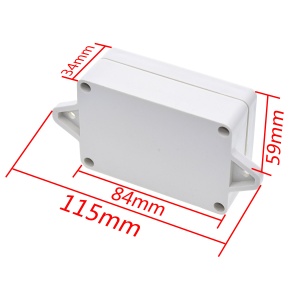 Vodootporna Plastična Kutija za Elektroniku ABS 85x58x33mm IP65 sa ušicama - Img 3