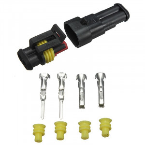 Vodootporni Auto Konektor 2-Pin – Muško/Ženski Komplet - Img 2