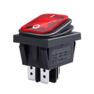 Vodootporni prekidač 30x22mm 30A 250VAC crveni
