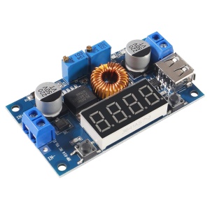 XL4015 DC-DC Step-Down Konverter 5A 75W sa Displejem i USB-om - Img 6