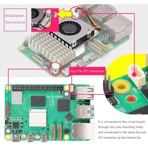 Zvanični Raspberry Pi 5 Active Cooler – Kuler i hladnjak za RPi5 - Img 3