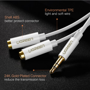 Adapter 3.5mm stereo muški-2x3.5mm stereo ženski - Img 2