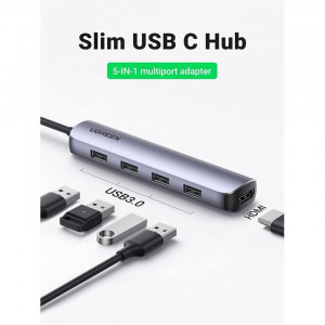 Adapter USB C-HDMI/4xUSB3.0 - Img 2