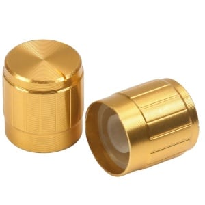 Aluminijumska kapica za potenciometar 15x17mm - Zlatna (6mm)