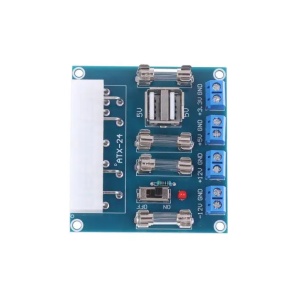 ATX Adapter Modul HU-M28W za Napajanje sa USB-om (24-pin Breakout Board) - Modul za Laboratorijsko Napajanje od PC ATX kućišta - Img 6