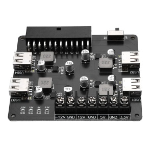 ATX Adapter Modul za Napajanje sa 4x USB Brzo Punjenje (3.3V-12V) - Adapter Ploča za Računarsko Napajanje - Img 11
