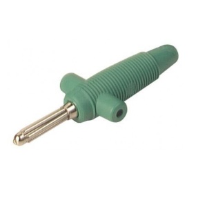 Banana 4mm Hirschmann Buela 300K zelena