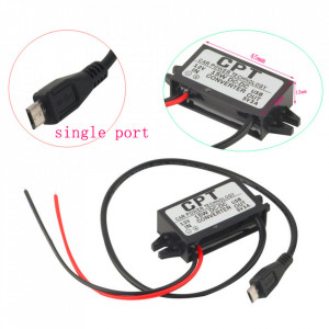 DC-DC konvertor 12VDC na 5VDC 3A sa mikro USB priključkom
