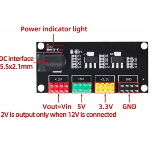 DC-DC Višekanalni Naponski Modul 12V na 3.3V / 5V / 12V - Img 5