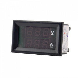 Digitalni Voltmetar i Ampermetar DC 100V 10A ugradni - Img 5