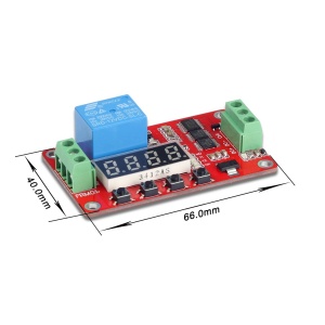 Digitalni Vremenski Relej Tajmer 12V DC - Multifunkcionalni Modul 10A sa LED Displejom - Img 5