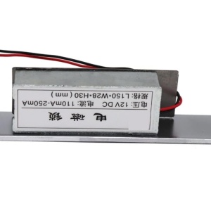 Elektromagnetni prihvatnik za vrata 12V DC – uska električna brava (150x28mm) - Img 5