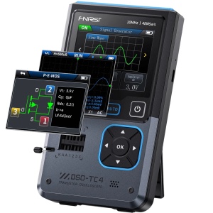 FNIRSI DSO-TC4 Digitalni Osciloskop 3-u-1: Tester Tranzistora i Generator Signala