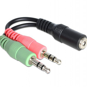 Kabl adapter 3.5mm ST F-2x3.5mm ST M
