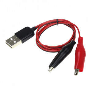 Kabl adapter USB2.0 A M-2xkrokodil štipaljka - Img 4
