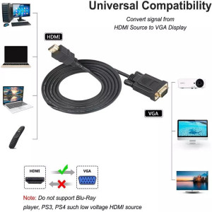 Kabl HDMI muški-VGA muški 1.8m - Img 2