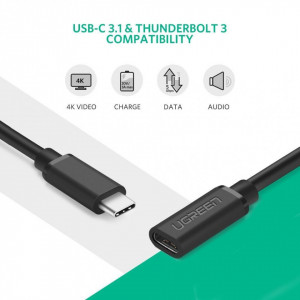 Kabl USB C muški-USB C ženski 0.5m - Img 2