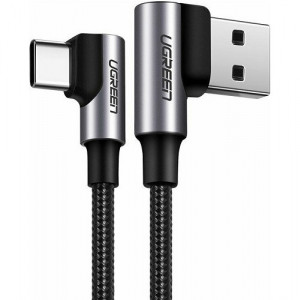 Kabl USB2.0 A muški ugaoni-USB C muški ugaoni 2.0m
