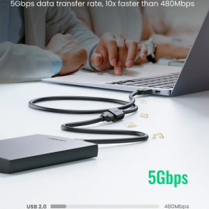 Kabl USB3.0 A muški-USB3.0 A ženski gold 2.0m - Img 3