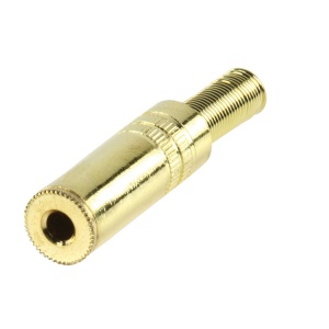 Klink konektor 3.5mm ST F za kabl zlatni
