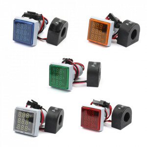 LED ampermetar/voltmetar/frekvencmetar 22mm crveni - Img 4