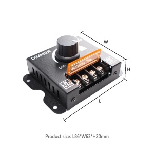 LED Dimer 12V-24V 30A – PWM Regulator jačine za LED trake (360W-720W) - Img 6