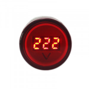 LED voltmetar 60-500VAC 22mm crveni - Img 8