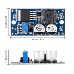 LM2596HV DC-DC Step-Down Konvertor Podesivi Regulator Napona 8-80V 2A - Img 4