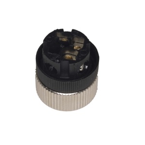 M12 Ženski Konektor 3-polni, Ugaoni 90°, PG7, 4A/250V - Img 2