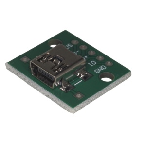 Mini USB na DIP Adapter 5-pin Breakout Modul 2.54mm