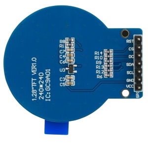 Okrugli TFT LCD Displej Modul 1.28" 240x240 GC9A01 4-pin SPI - Img 5