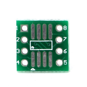 PCB Adapter SMD na DIP8 (SOP8, SSOP8, TSSOP8) - Dvostrani Adapter 1.27mm / 0.65mm - Img 2
