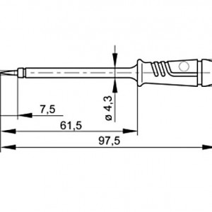 Pipalica za merne instrumente PRUEF2 crna - Img 2