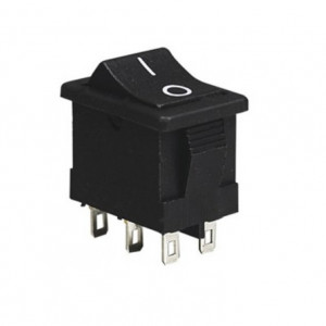 Prekidač 13x19mm 6A 250VAC 2xON-OFF