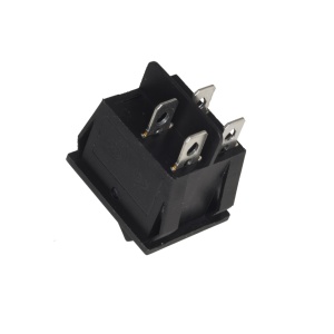 Prekidač 30x22mm 16A 250VAC dvostruki crni - Img 2