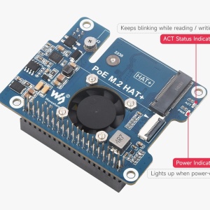 RaspberryPi 5 PCIe na M.2 adapter sa PoE funkcijom - Img 3