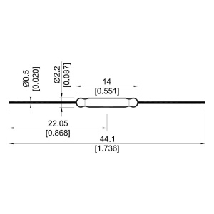 Reed kontakt KSK-1A66-2030 - Img 2