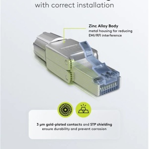 RJ45 M CAT6 STP širmovani montaža bez alata - Img 4