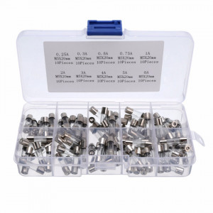 Set staklenih osigurača 5x20mm 100 komada (0.25A - 6A) - Img 2