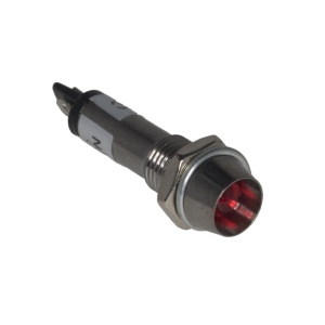 Signalna LED Lampica ADP8-1 12VDC Crvena Metalna 8mm