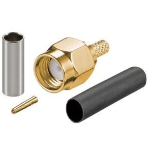 SMA M RP RG174 krimp