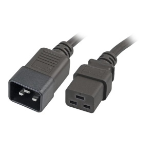 Strujni kabl IEC C20 na IEC C19 1.5m 3x1.5mm² 16A crni - Naponski produžni kabl za servere
