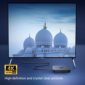 UGREEN HDMI 2.0 Kabl Pod Uglom 90 Stepeni 4K 60Hz 2m - za TV i Konzole - Img 3